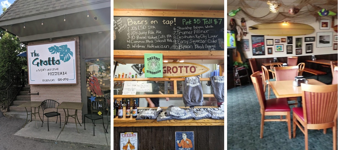 The Grotto Pizzeria Menu